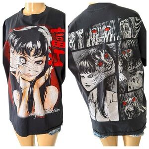 Vintage Unisex Uzumaki Junji Ito Tomie Kawakami Horror Manga Graphic Tee size L